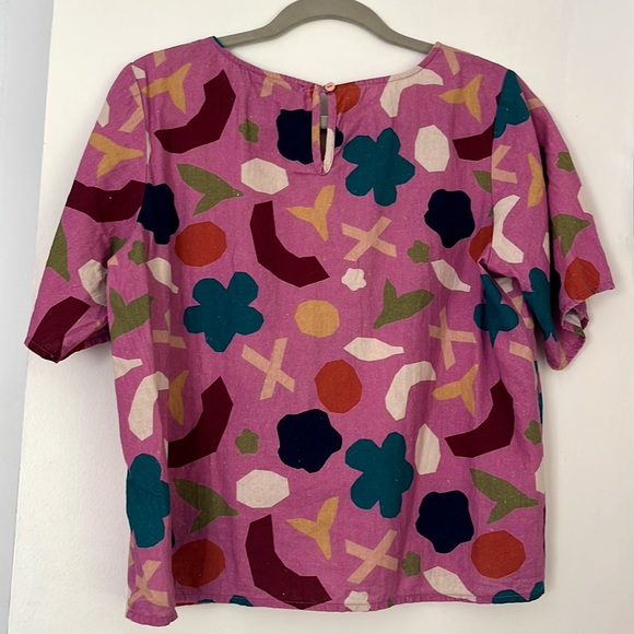 Princess Highway pink geometric blouse - Picture 3 of 3